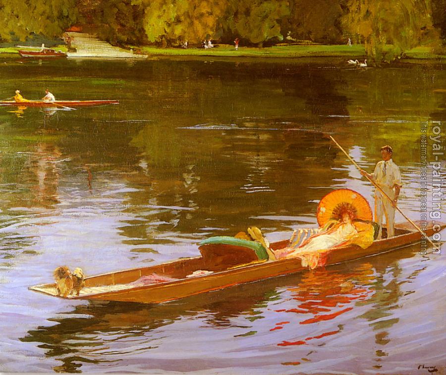 Sir John Lavery : Boating On The Thames